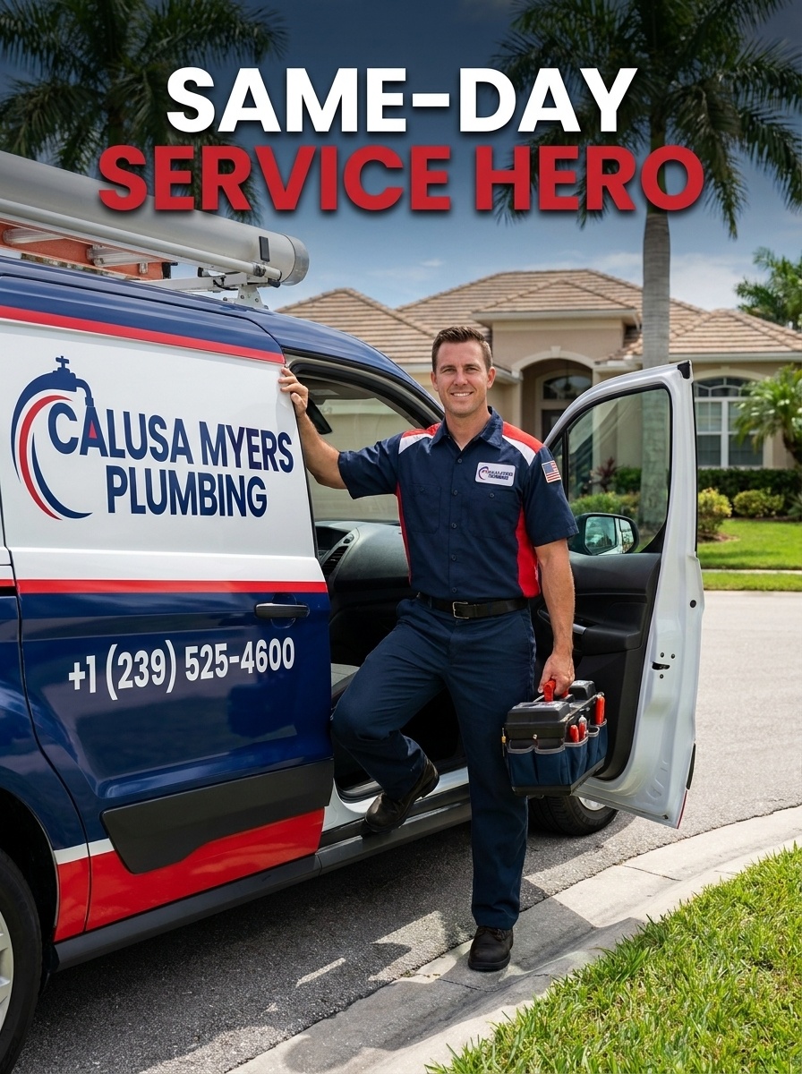 Calusa Myers Plumbing same-day plumbing service completed in Fort Myers FL home